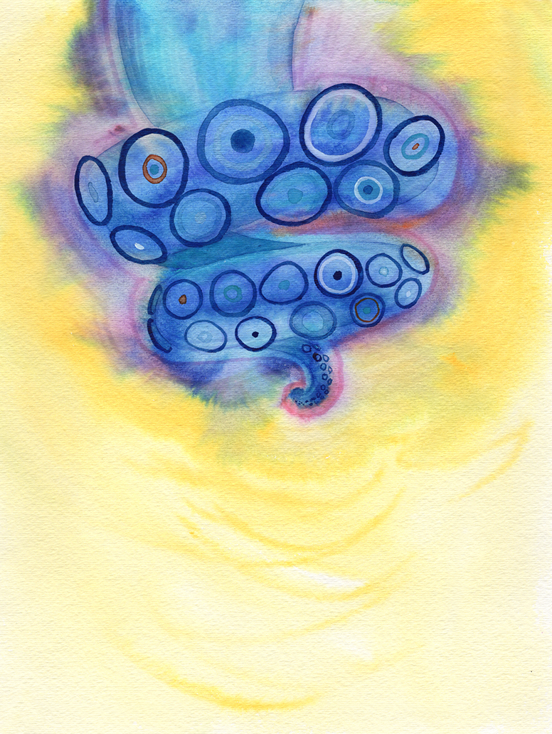 Dark Blue Swirl 9x12